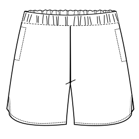 Moldes de confeccion para HOMBRES Shorts Short de Tenis 6033